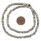 The Bead Chest Faceted Antique Silver Triangle Heishi Beads (4mm)